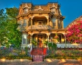 Victorian House - Cape May - Photography - New Jersey - HDR Fine Art Photograph Print -Vintage - Art - Home Decor - 6X9 (Other sizes)
