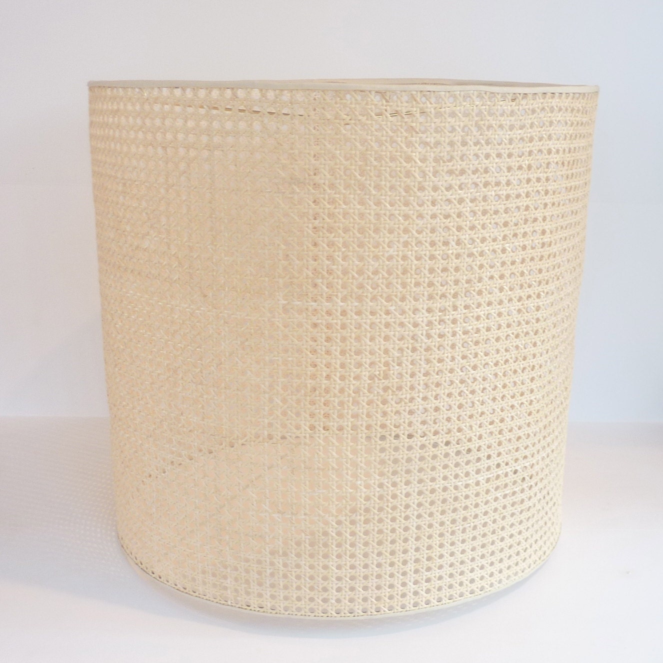 Large Drum Lamp Shade Pendant Light  Hanging Light in Natural Cane