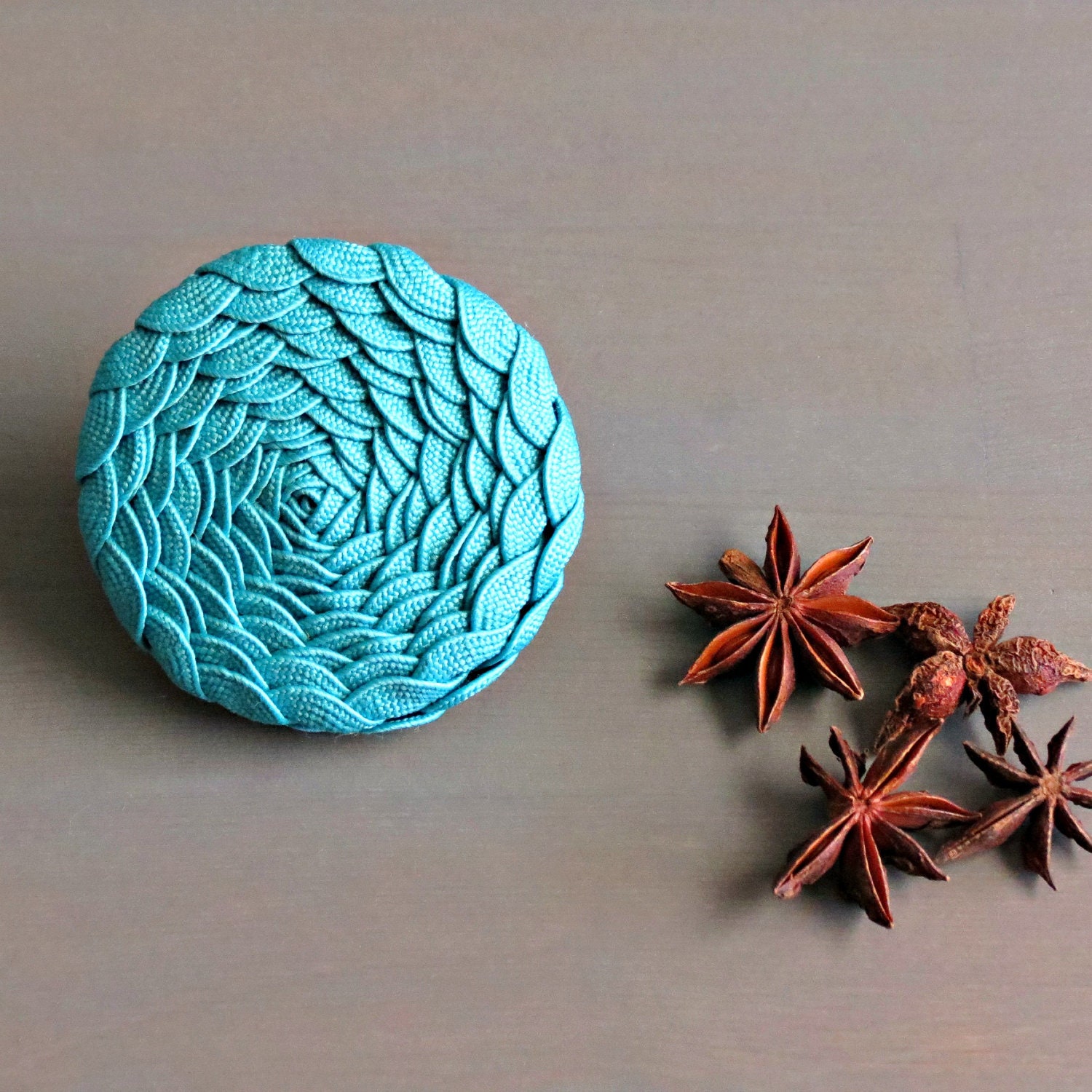 Turquoise Large Brooch Pin Rosette . Gifts for Her . Ready to Ship . by ponyupdesigns