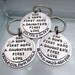 Dad Keychain - Personalized Keychain - Hand Stamped Key Chain - Fathers Day - Men's Key Chain - Gift for Dad Personalized Dad (011)