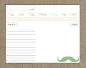 Fill it in whenever day planner -  Moustache