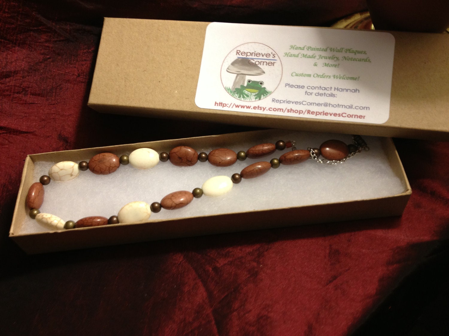 Parched: Handmade Necklace Featuring Acrylic Beads