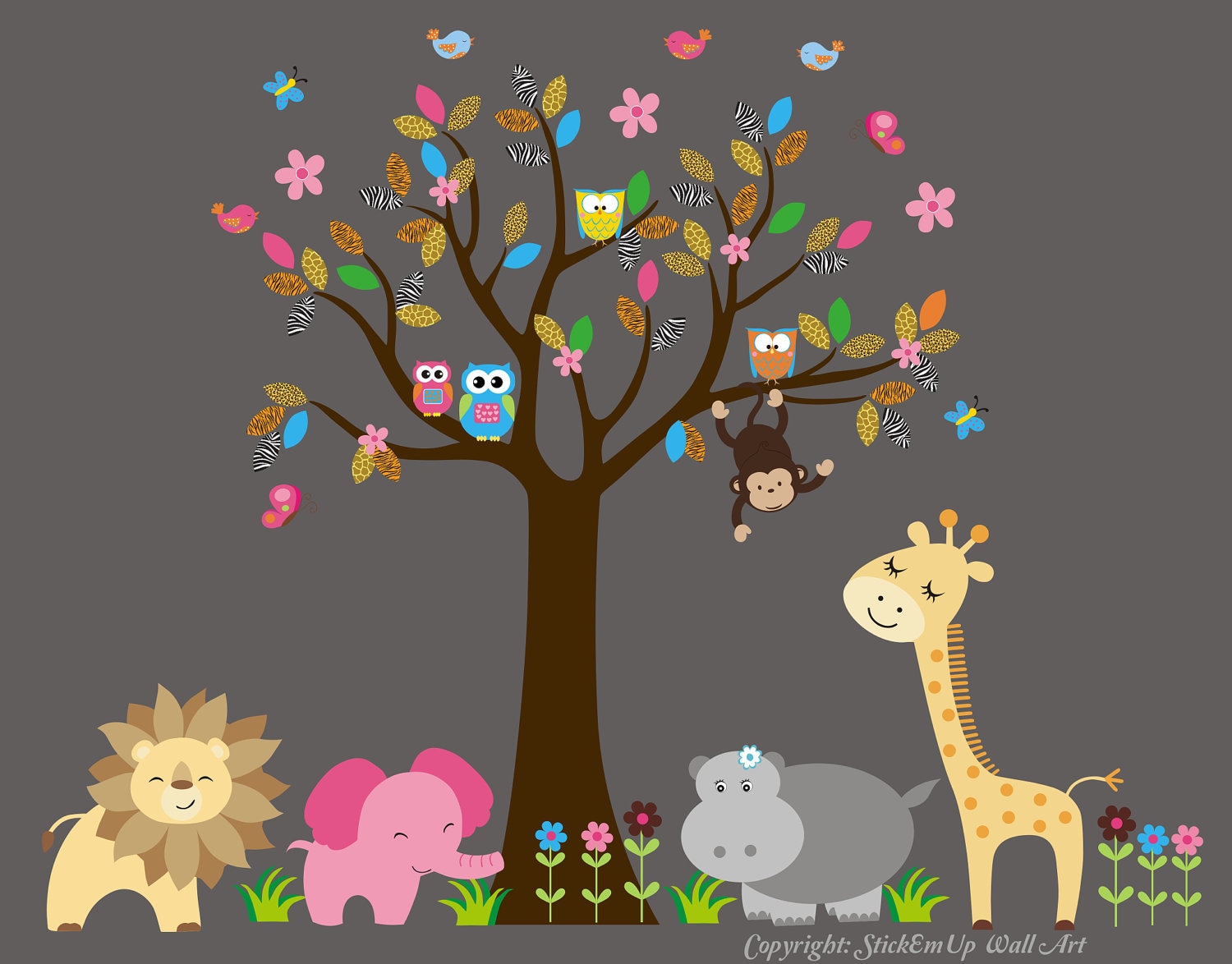 Jungle Animal Stickers