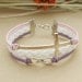 Cross bracelet - pink tune infinity bracelet, bracelet for girlfriend, BFF