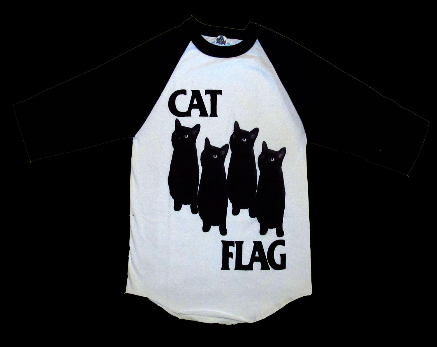 Black Flag CAT FLAG One of a Kind Baseball Jersey