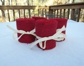Red Burlap Ribbon 2" x 5 yards