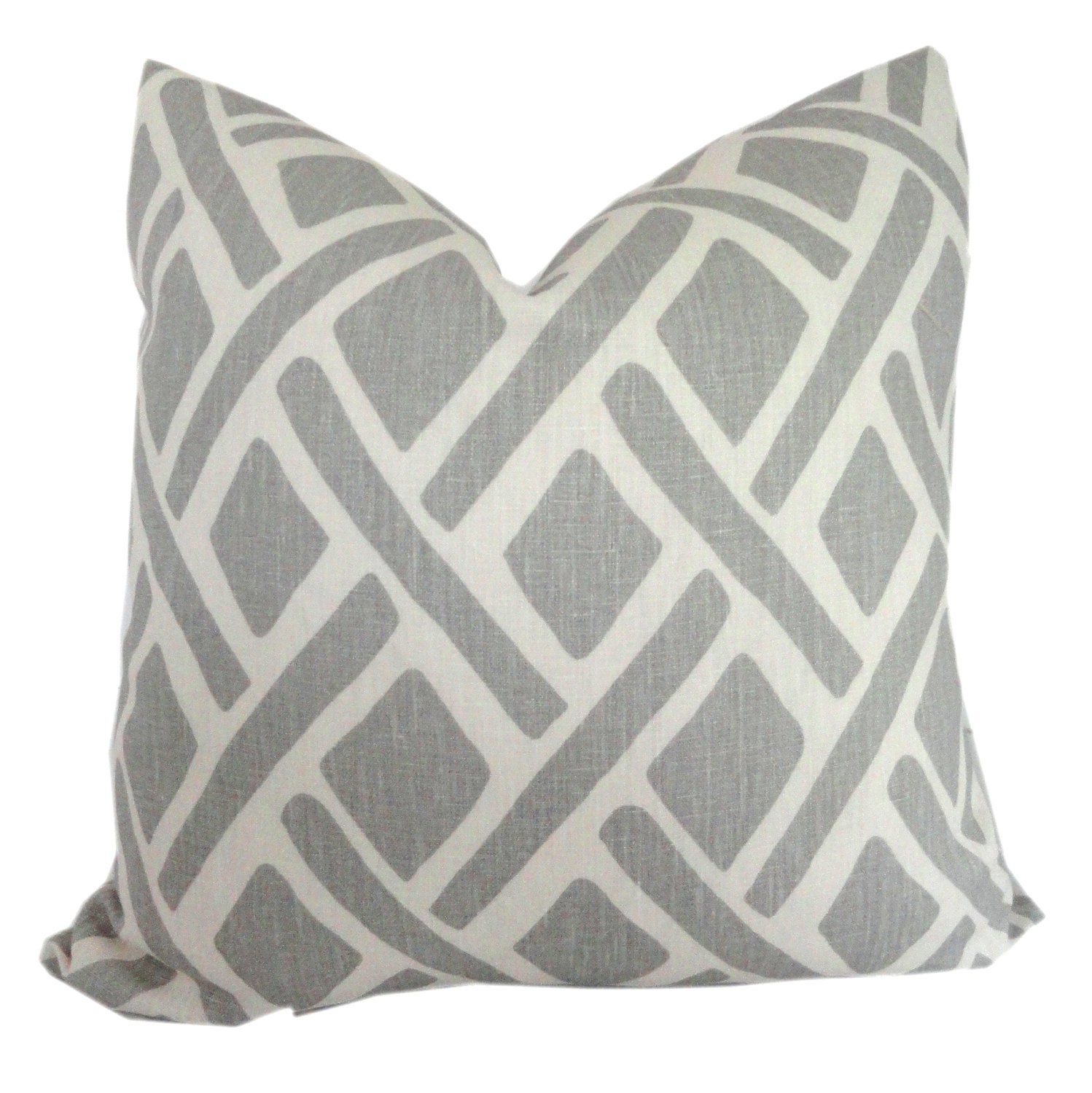 Kravet Gray Trellis Decorative Pillow Cover, Throw Pillow, Accent Pillow, Toss Pillow, 18x18, 20x20, 22x22 or lumbar pillow