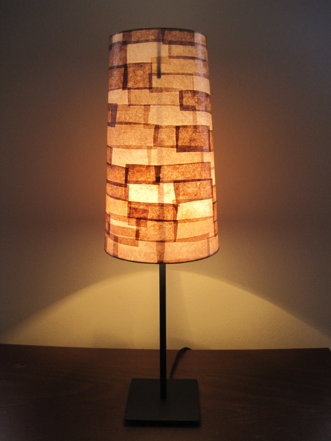 COFFEE FILTER ART - Lamp Shade Table Lamp Table Light Eco Lighting Paper Lamp Shade