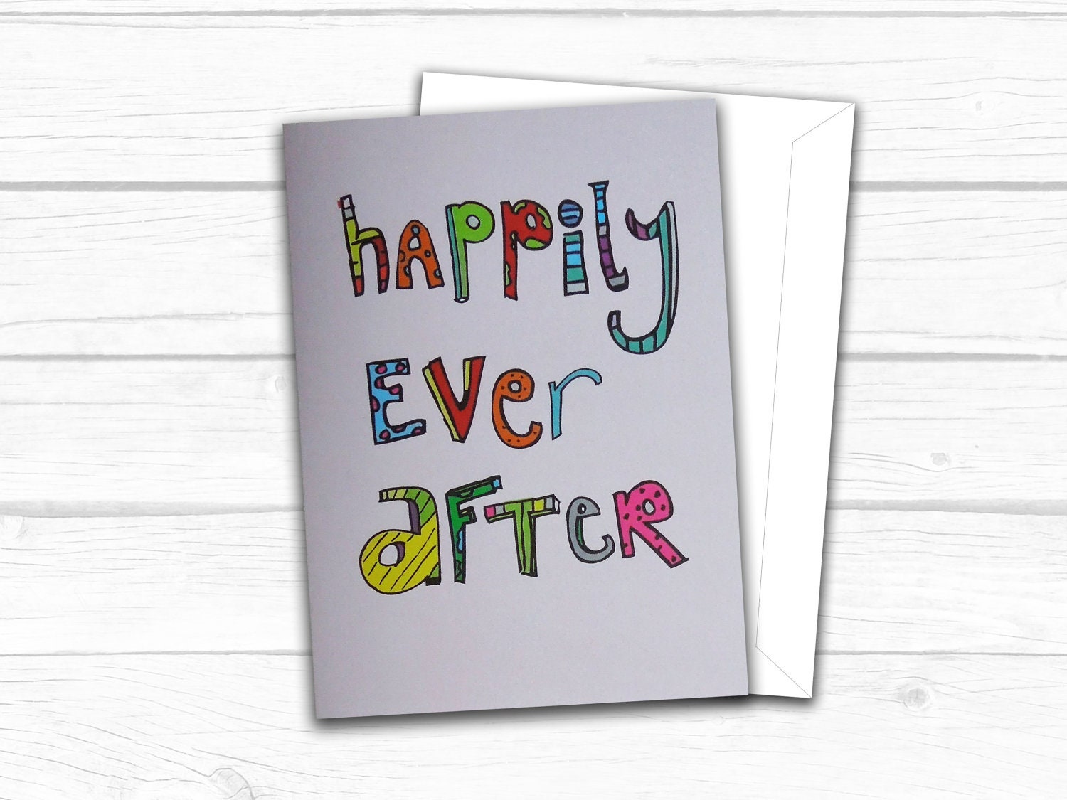 Happily Ever After wedding card