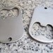 1 1/4" x 2 1/8" (31mm x 55mm) Bottle Opener Dog Tag Stamping Blanks, 2mm Stainless Steel - Silver Alternative BODT10-18H