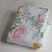 Vintage Floral Yellow and Pink Flat Sheet - Double
