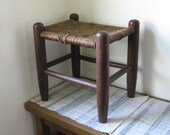 Shabby Woven Footstool