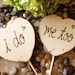 Wedding Engagement Photo Props I DO Me Too Large Hearts Rustic Decorations Great for your Pictures