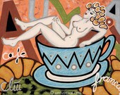 Café au Lait ARTcard by Jacqueline Ditt
