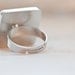 Ranunculus - Stainless Steel adjustable photo ring