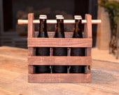 Summer Gift Beer Caddy - Home Brew Six Pack Carrier - Beer Bottle Carrier  -Gift for Dad - Men - Groomsmen- Best Man Gift