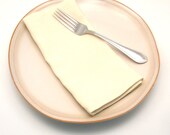 Cream Linen, Ivory Cloth Napkins, 18 Inch, Set of Two