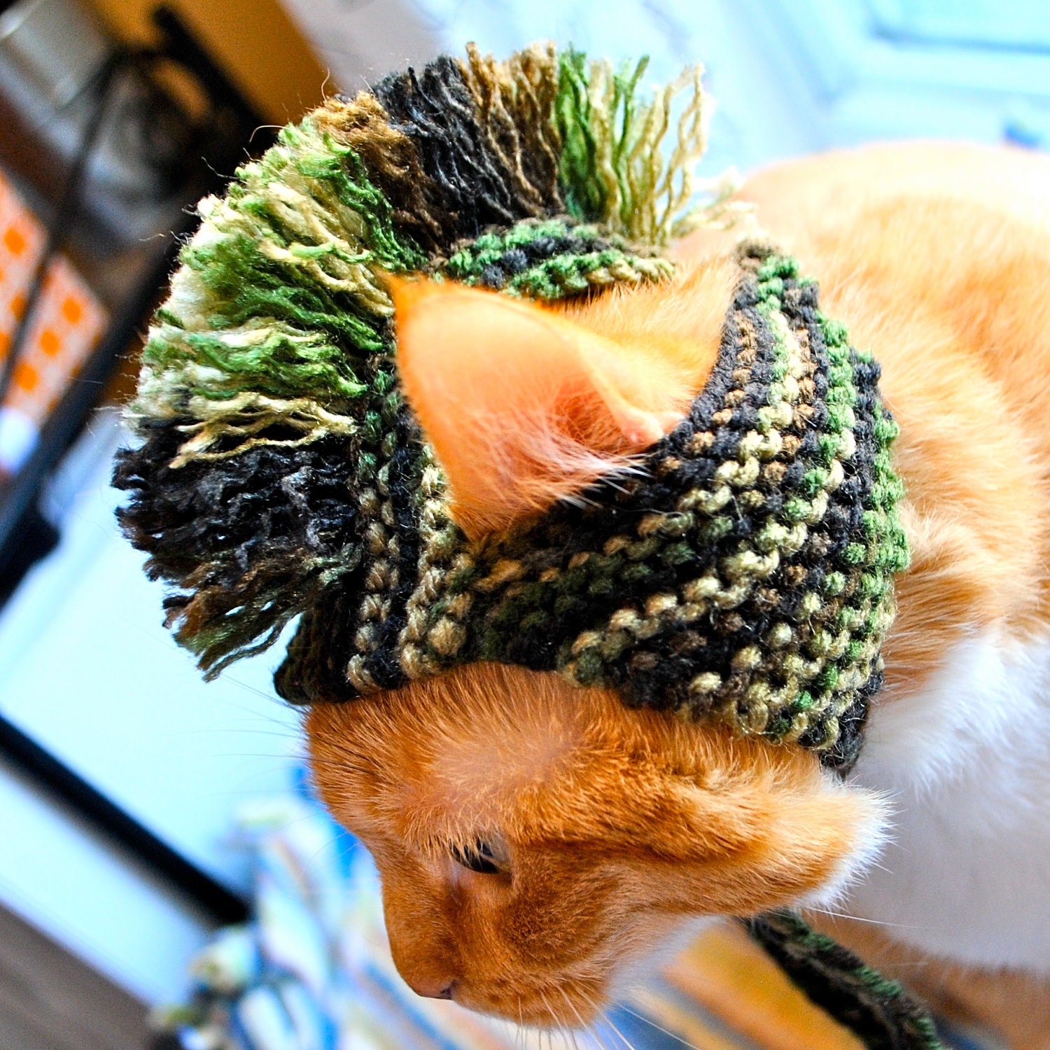 Mohawk Cat Hat - Camouflage