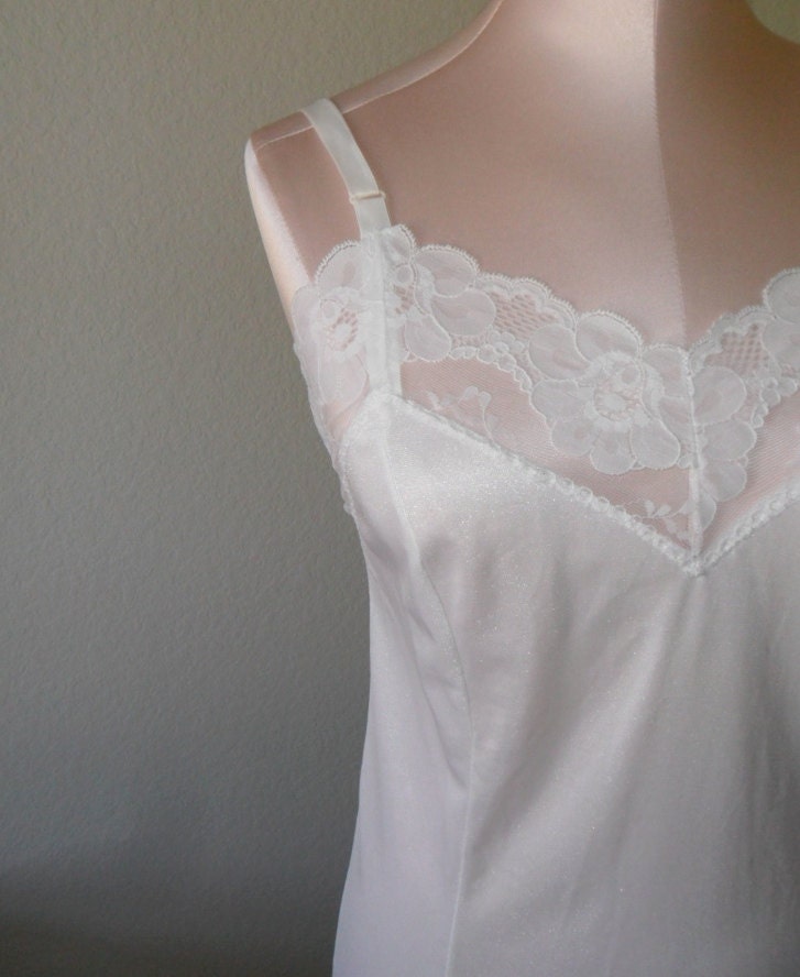 Vintage Camisole White Cami size 32 Bridal Wedding