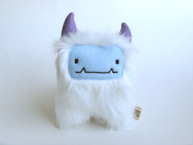 Plush Monster: Snowy the white monster