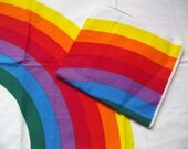 Vintage King Pillowcase Set/Pair- Bright Rainbows