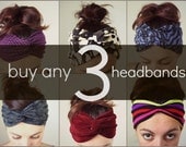 Buy any 3 headbands - SPECIAL OFFER - turban twist headband sale