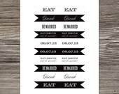 Printable Be Married Party Flags