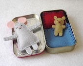 Custom Wee Mouse in Altoids Tin House - made to order