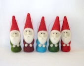 custom needle felted gnome Christmas ornament - you choose colors and gender  - made to order