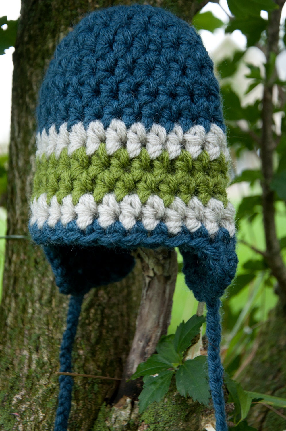 Size 6 month crocheted baby boy hat