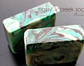Fresh Green Grass Handmade Soap Artisan Style