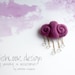 Rain Cloud, Weather Jewelry, Felted Brooch,Hand Felted Cloud , "Rain cloud in orchid color"