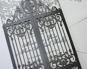 Laser cut scrollwork gatefold - "Old Philly"