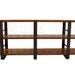 Vintage Distressed Steel and Wood Bookcase