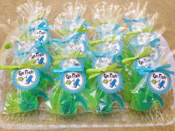 FISH SOAP FAVORS (20 Soaps) - Dr. Seuss Inspired Birthday Party Favor, Seuss Baby Shower Favor, Lorax, Oh the Places Inspired, Under the Sea Il_570xn