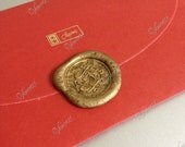 100pcs 20-25mm Own Designed Logo Ready Made Self Adhesive Sealing Wax Sticker