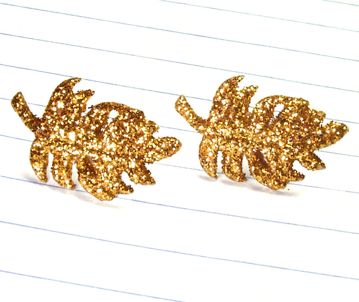 Gold Leaf Earrings on Gold Leaf Earrings   Leaf Earrings   Leaf Studs   Leaf Jewelry   Gold