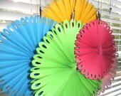 Hanging Paper Fans and Rosettes Large Size for party decoration for a birthday party bat mitzvah baby shower bridal shower or wedding