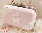 Handmade Romantic Pink Swan Purses/Clutches