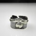 modern jewelry silver ring goth geometrical coctail oxidized ring contemporary jewelry black designer artistic