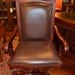 Mahogany Desk chair with leather Upholstery