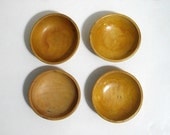 Vinatge Wood Bowls - Antique 4 bowl set  - black friday etsy//cyber monday etsy