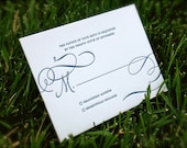 Printable Wedding Invitation Insert -- Calligraphy Simple Modern Script -- pompdesigns