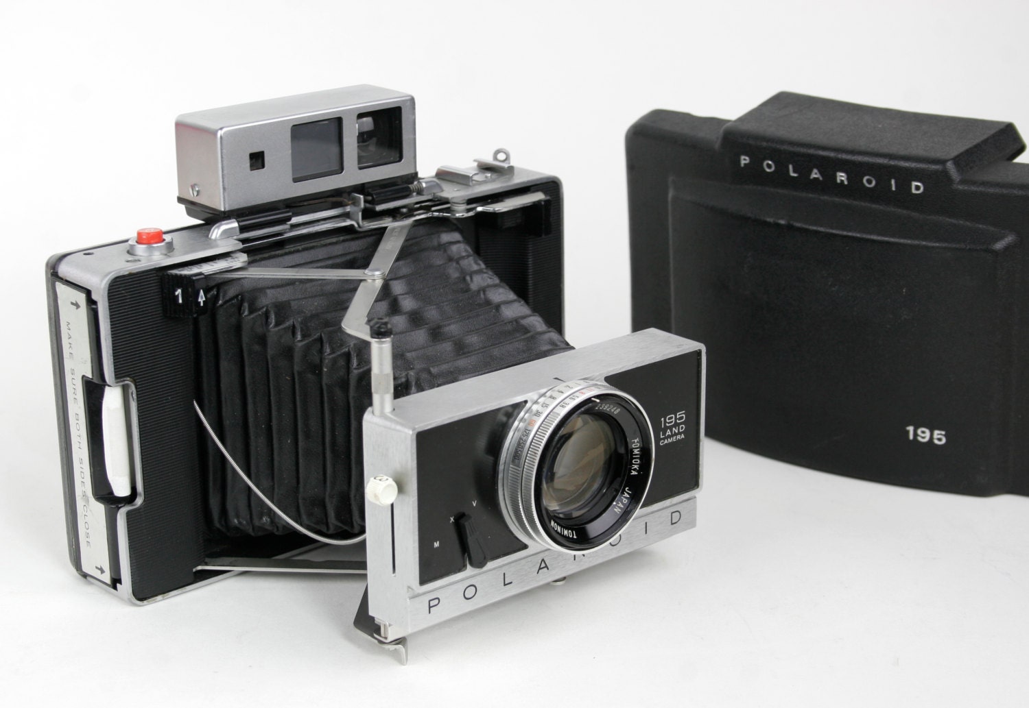 Vintage Polaroid Land Camera 195 with Tomikon 114mm Lens f/3.8 and Upgraded Modified Viewfinder  SALE