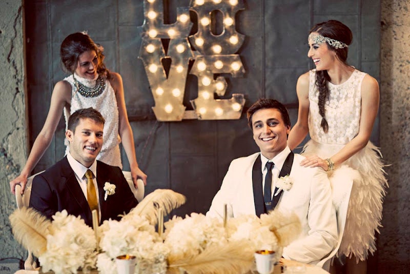 On sale Spring wedding Love sign polished steel carnival font.