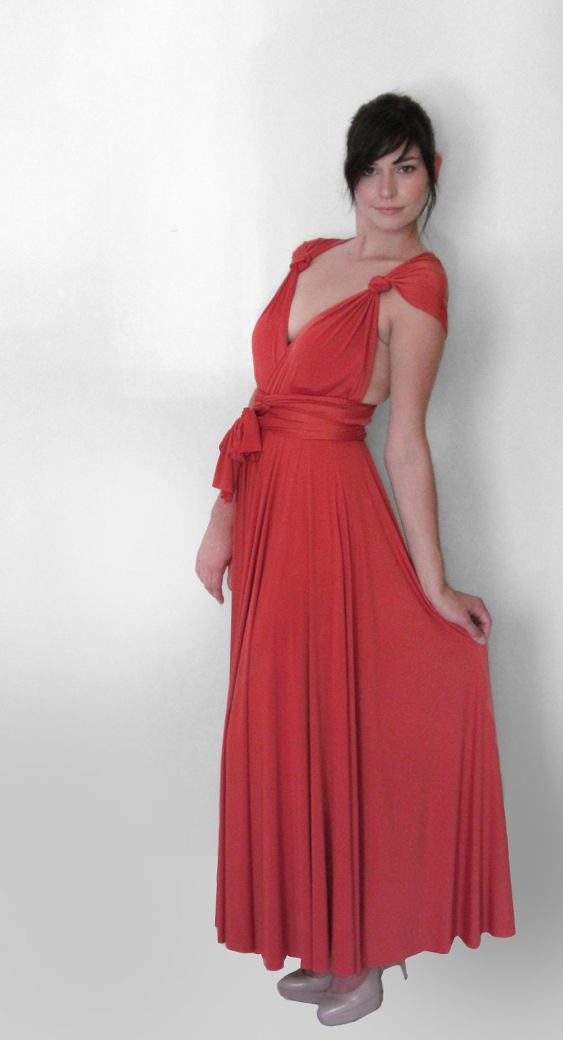 Convertible Dress Infinity Dress Full Circle Maxi Dress Evening gown Bridesmaid Dress - Custom size Plus size(Made to measure)