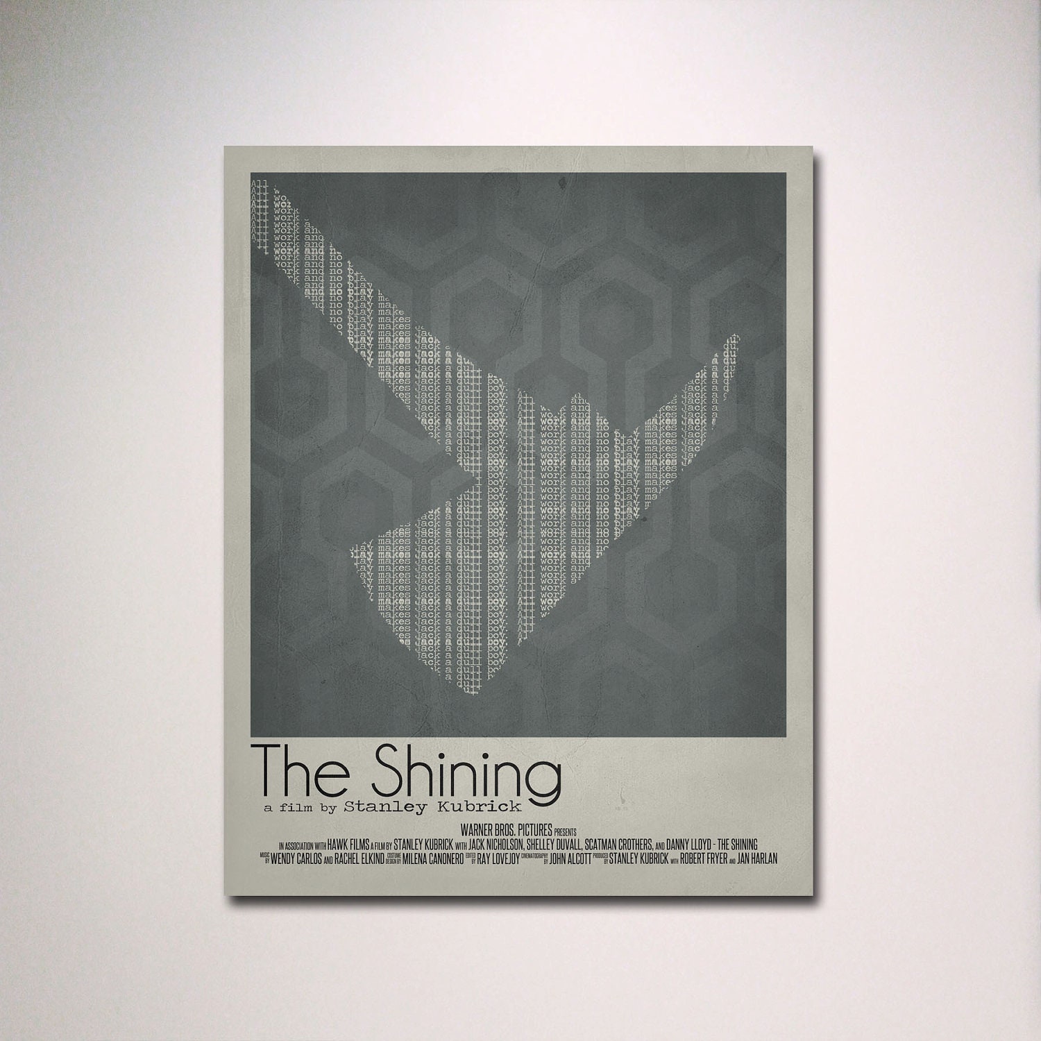 The Shining Minimalist Movie Poster 16" x 20"