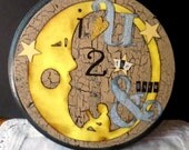 handmade cottage shabby i love you 2 the moon & back home decor by Lisa Rice ready to ship