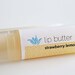 Strawberry Lemonade lip butter, natural vegan gluten-free lip balm