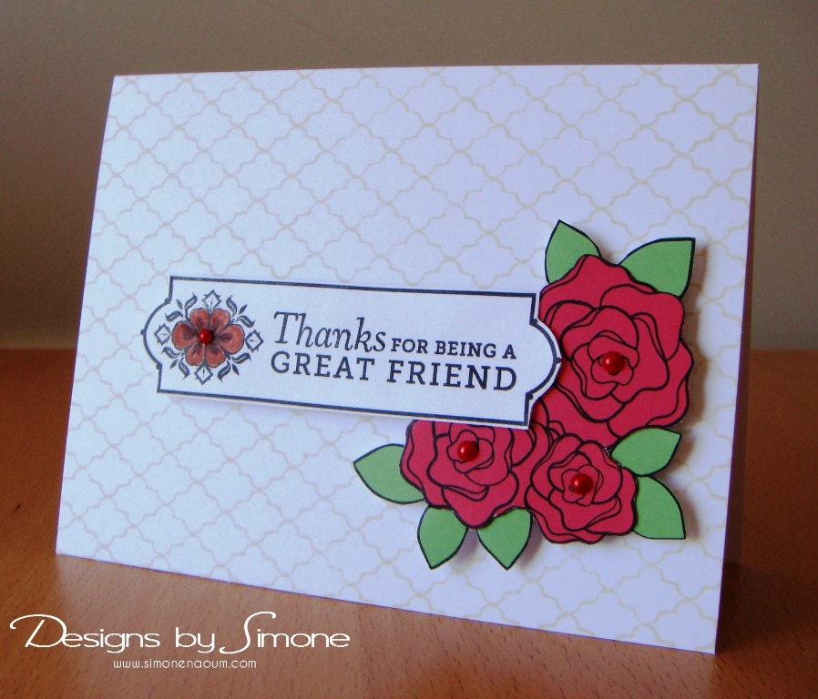 Great Friend Flower Card